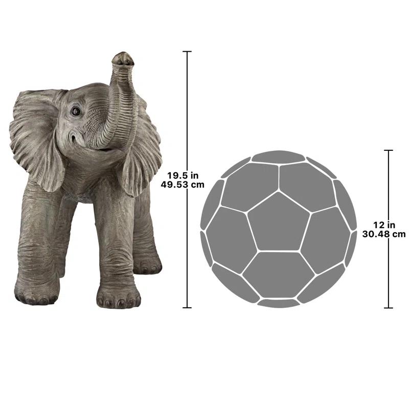 Dakota Fields Kalamazoo Elephant Weather Resistant Resin Garden Statue