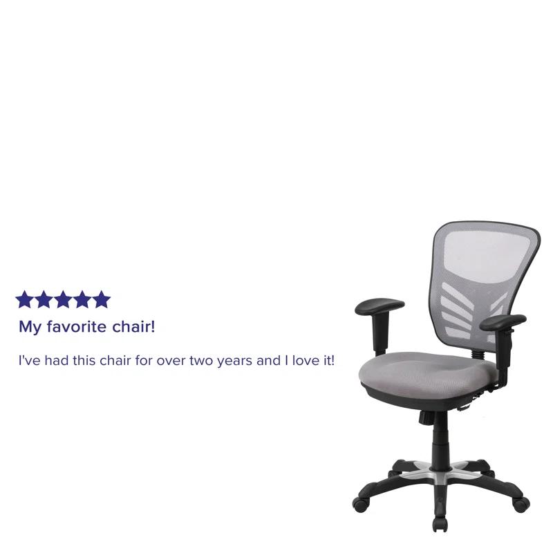 Flash Furniture Siyer Mid-Back Mesh Ergonomic Office Chair with Adjustable Arms by Flash Furniture
