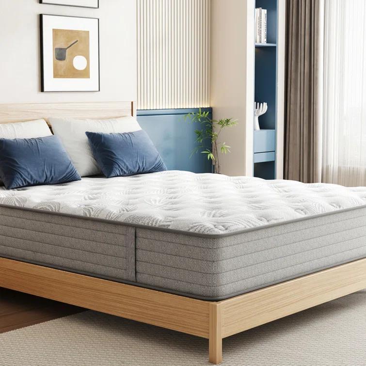 Alwyn Home Alwyn Home Cool 12" Hybrid Mattress Medium Firm Gel Memory Foam Mattress-10-Year Warranty- 100 Night Trial