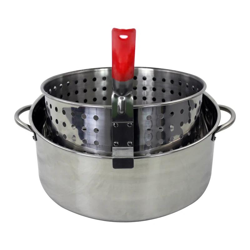 Chard 10.5 Qt. Stainless Steel Pot W/ Strainer Basket