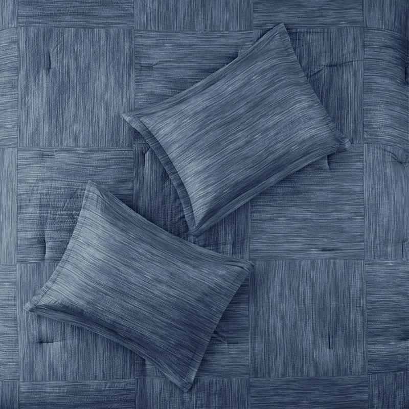Madison Park Walter 7 Piece Printed Weave Seersucker Comforter Set