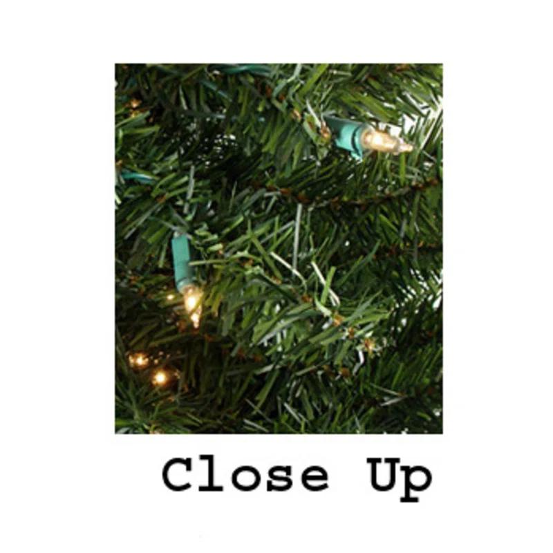 Northlight Seasonal 9' x 10" Pre-Lit Oak Creek Pine Artificial Christmas Garland - Clear Dura-Lit Lights