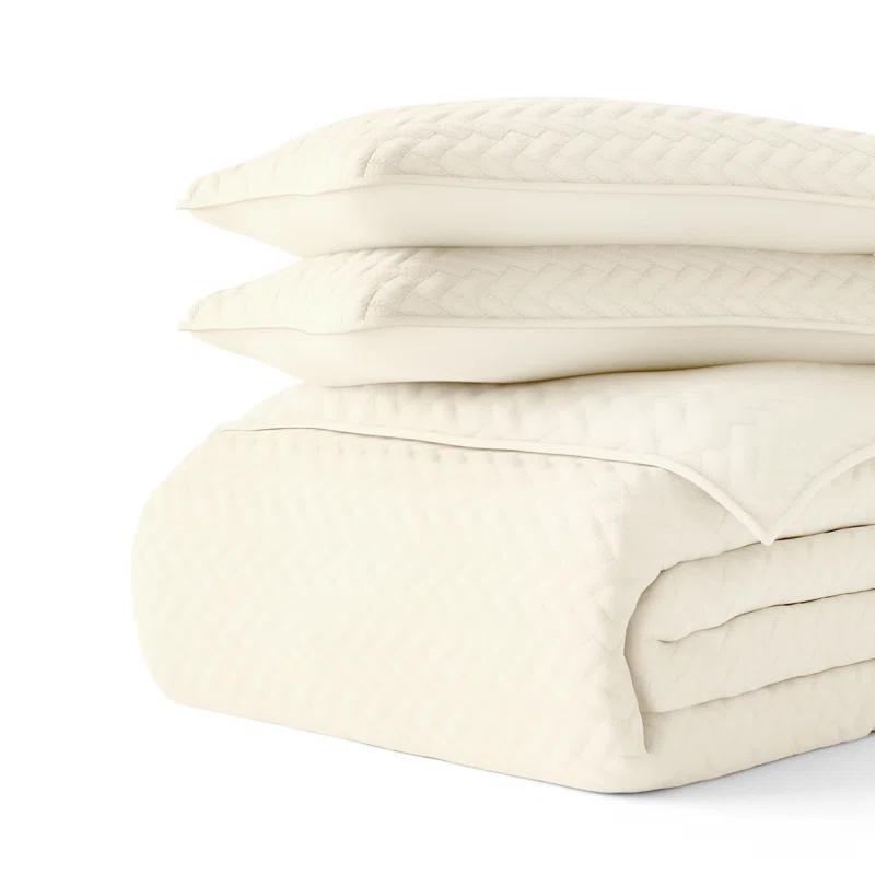 Antora Microfiber Modern & Contemporary Coverlet / Bedspread Quilt Set