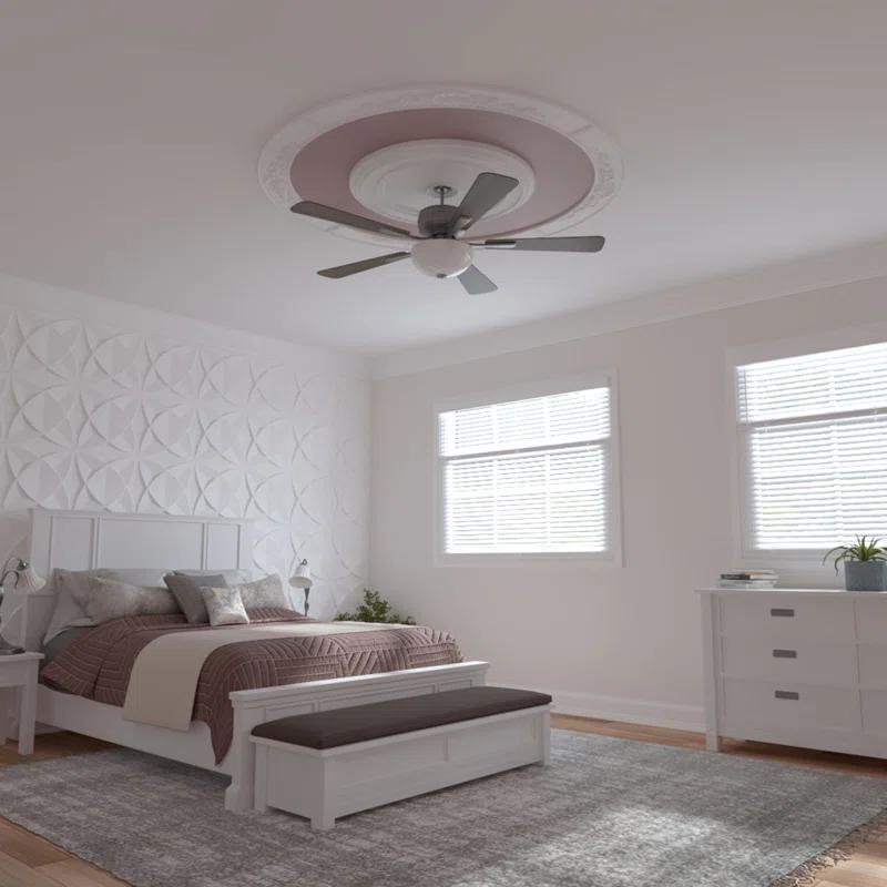 Ekena Millwork 78 1/8"OD x 64 7/8"ID x 6 5/8"W x 1"P Shell Ceiling Ring Kit