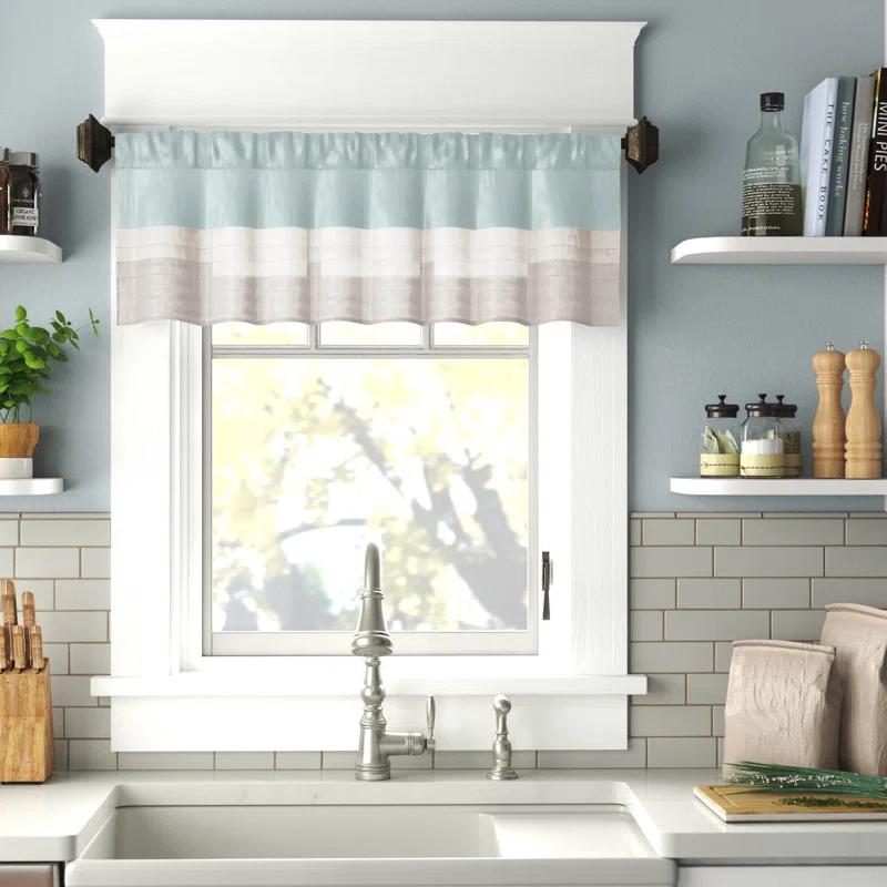 Madison Park Amherst Polyoni Pintuck Window Valance