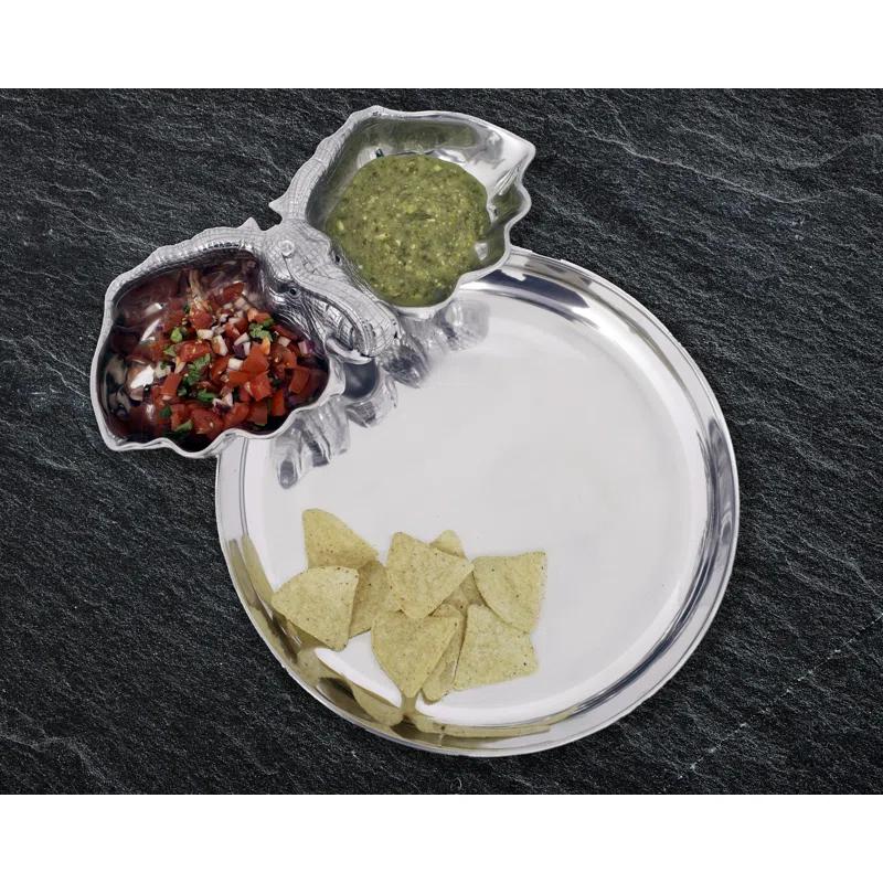 Arthur Court Designs Arthur Court Designs Elephant Aluminum Chips And Dip Platter