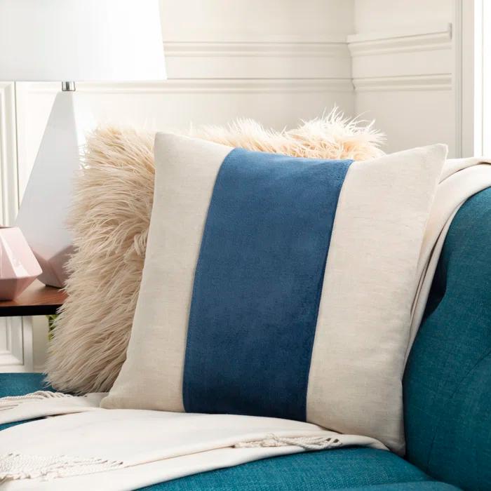 Kat Striped Cotton Throw Pillow