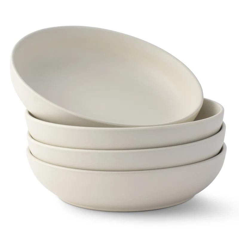 JoyJolt JoyJolt Mesa 4pc Stoneware Pasta Bowl set, 40oz (Set of 4)