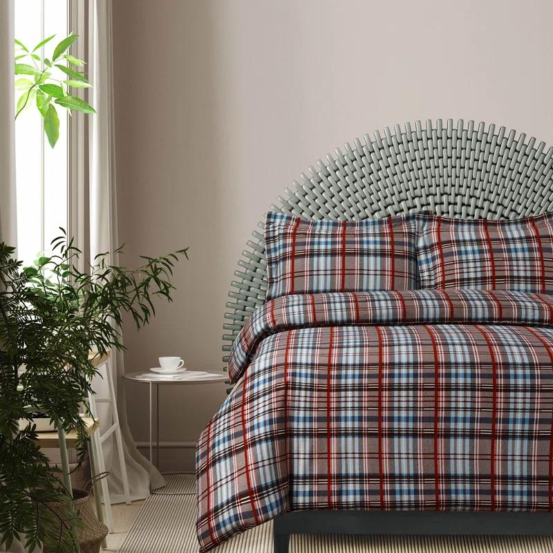 Azores Home Azores Solid Or Printed Flannel Duvets Flannel Duvet Cover Set