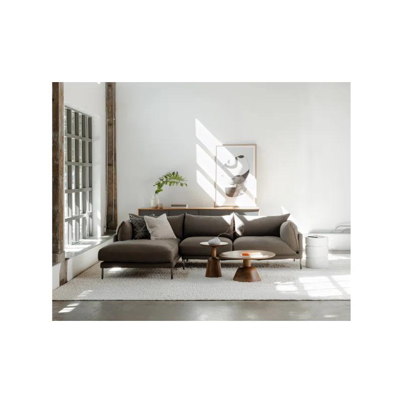 Dalton Round Coffee Table - Dark Acacia