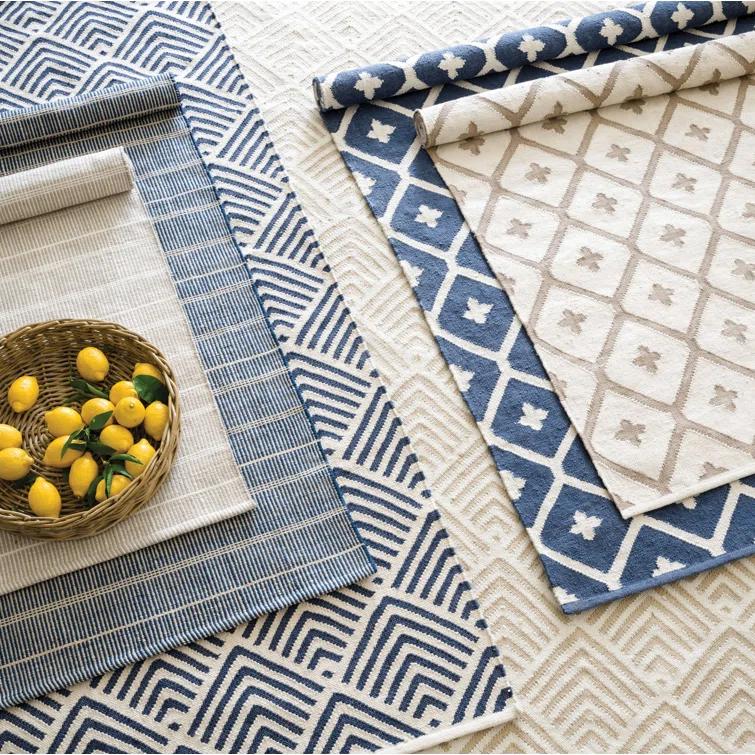 Elizabeth Navy Handwoven Indoor/Outdoor Rug