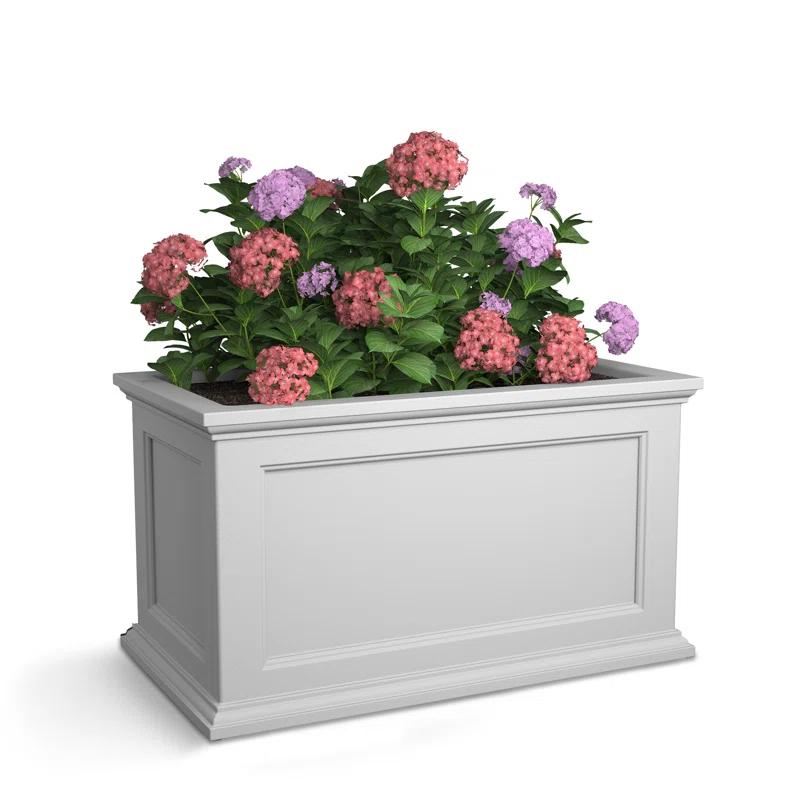 Winston Porter Anastasiya 20"x36" Resin Planter with Water Reservoir