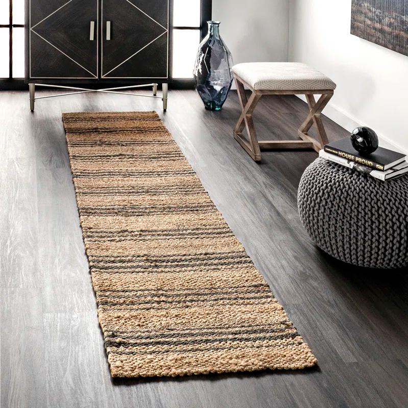Lauren Liess x Rugs USA Lauren Liess x Rugs USA Natural Sycamore Striped Jute Area Rug