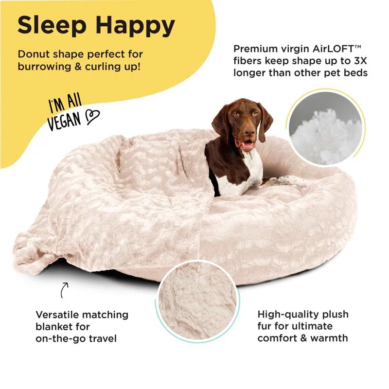 Best Friends By Sheri Best Friends by Sheri Bundle The Original Calming Lux Donut Cuddler Pet Bed/Throw
