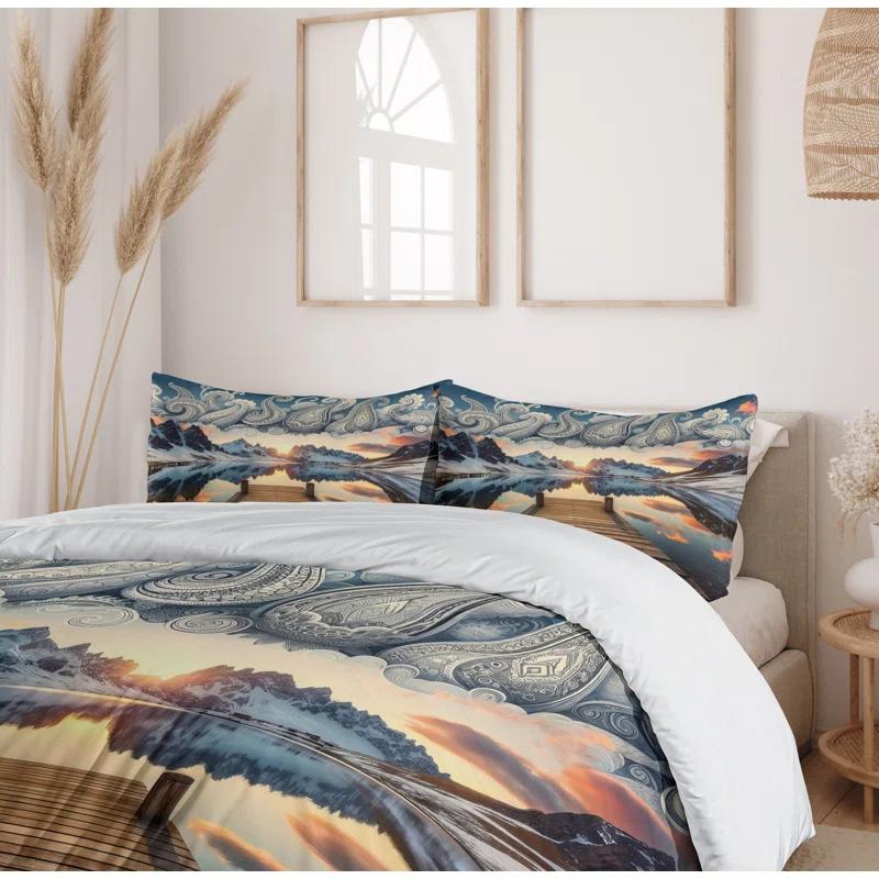 Ambesonne Lake Duvet Cover Set