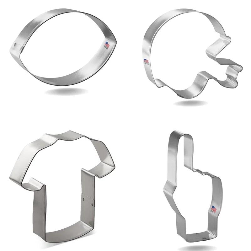 CookieCutter.com CookieCutter.com 4 -Piece Non-Stick Cookie Cutter
