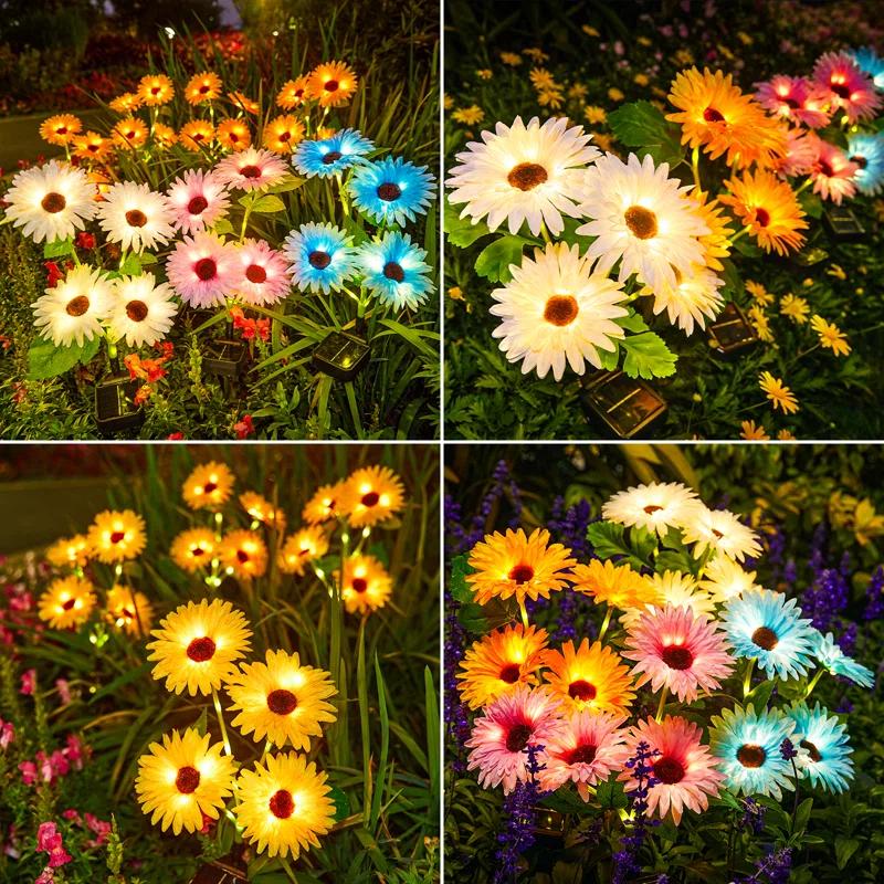 VICOUP Solar Powered Integrated LED Accent Pack (Set of 4)