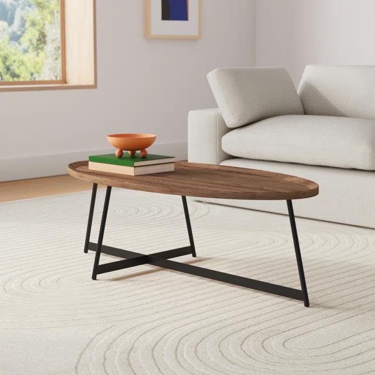 Gweneth Oval Coffee Table - Walnut
