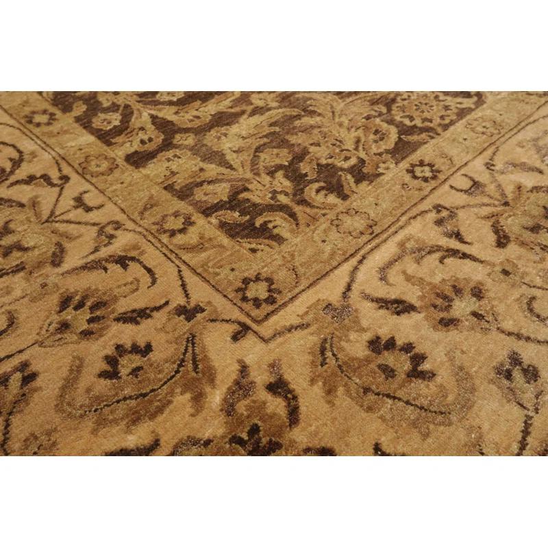 Orysia One-of-a-Kind Rectangle:8'7''x12' Wool Area Rug in Brown