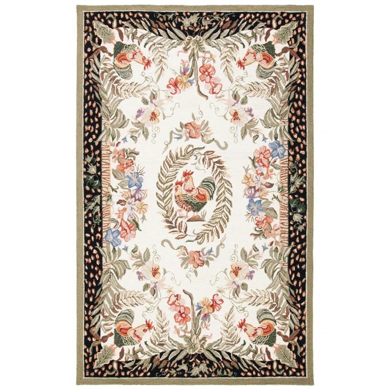 Safavieh Hand Hooked Wool Floral Rug