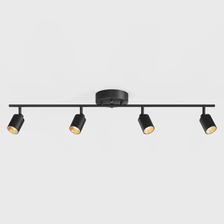 Vidalite Shura 4-Light Integrated LED Track Light w/ Rotatable Heads, 3 ft. Track Lighting Kit, 3000k, 2240 Lumen