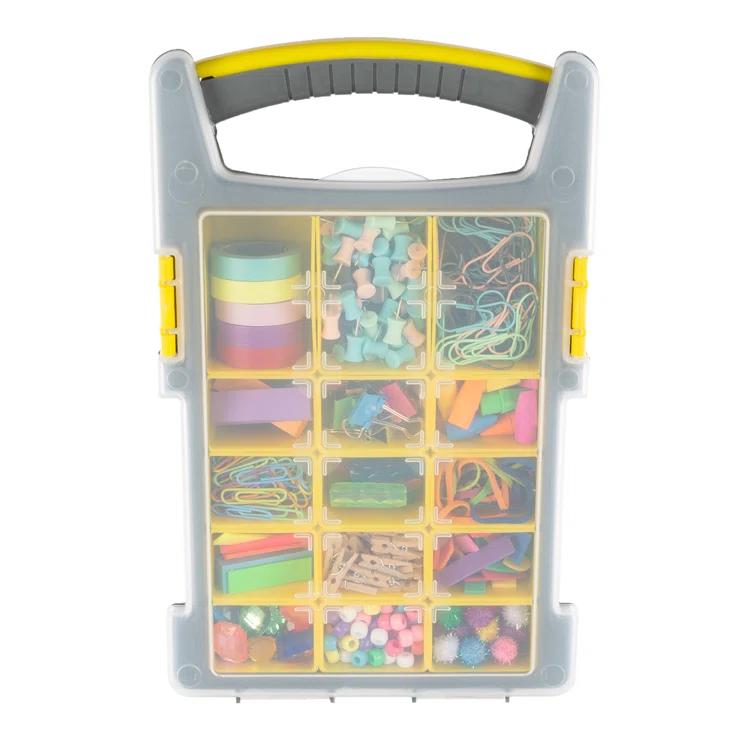 Stalwart Stalwart Tool and Hardware Organizer and Storage with 3 Compartments (Set of 4)