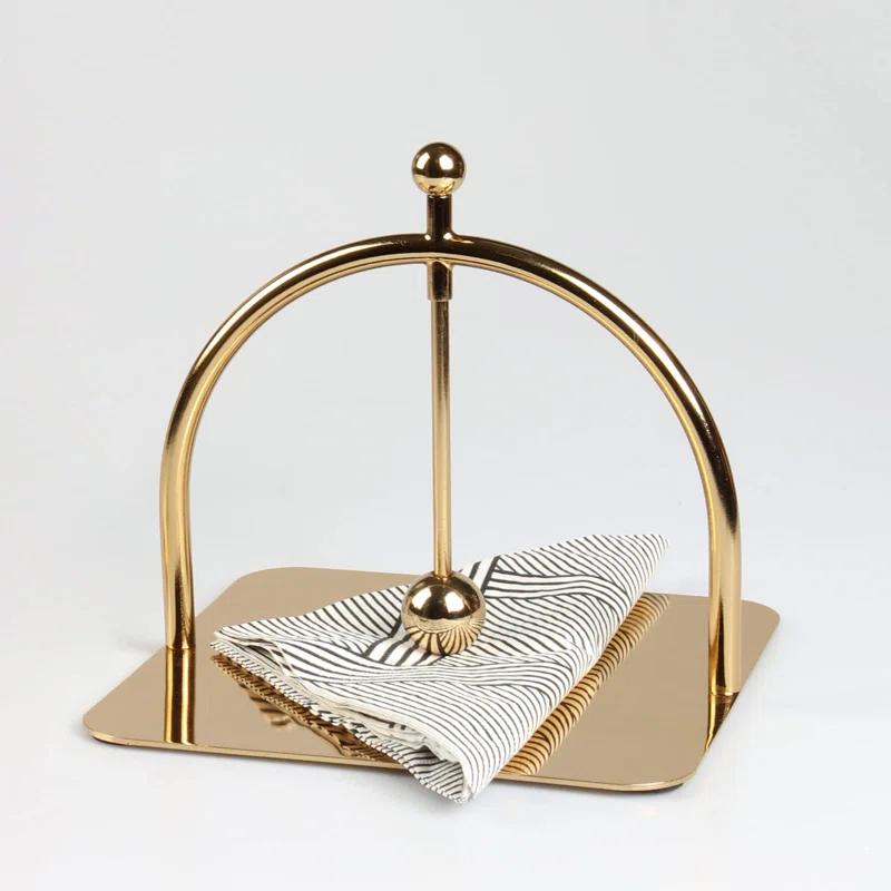 Orren Ellis Alloy Napkin Holder,Modern Fashion Style Luxury Napkin Holder For Tables, Dining, Picnic Table, Home Decor, Modern, Celebration Party Napkin Holder (Metal)