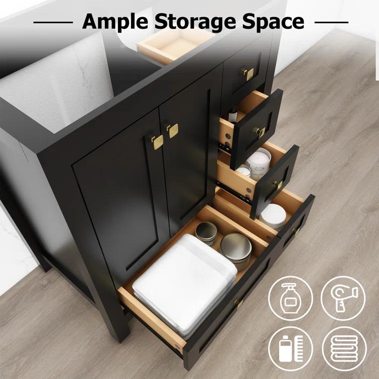 ECLIFE 30" Single Bathroom Vanity Base Only