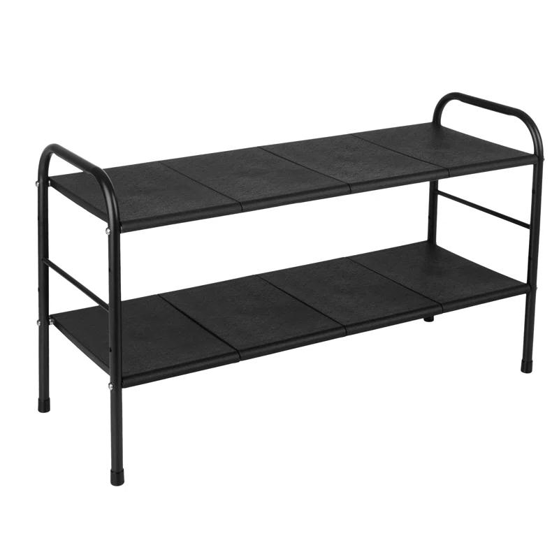 Under Sink Organizer - 2 Tier Adjustable Shelf Organizer with 8 Removable Panels - Kitchen or Bathroom Under Sink Organizers and Storage by Home-Complete