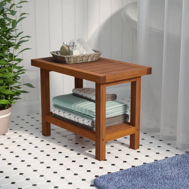 Aqua Teak Spa 24'' W Teak Shower Bench