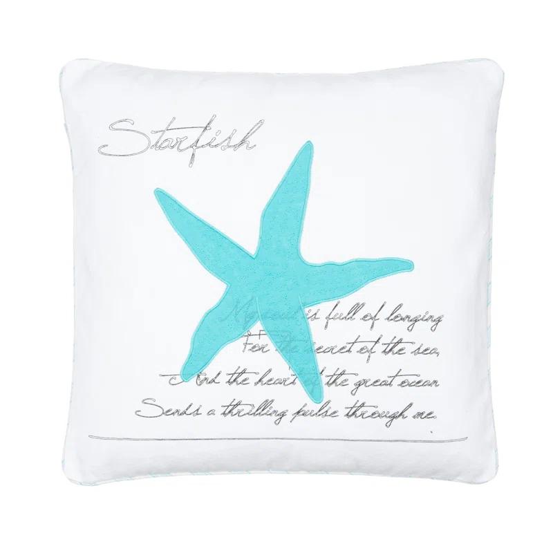 Levtex home Biscayne Teal Starfish Pillow