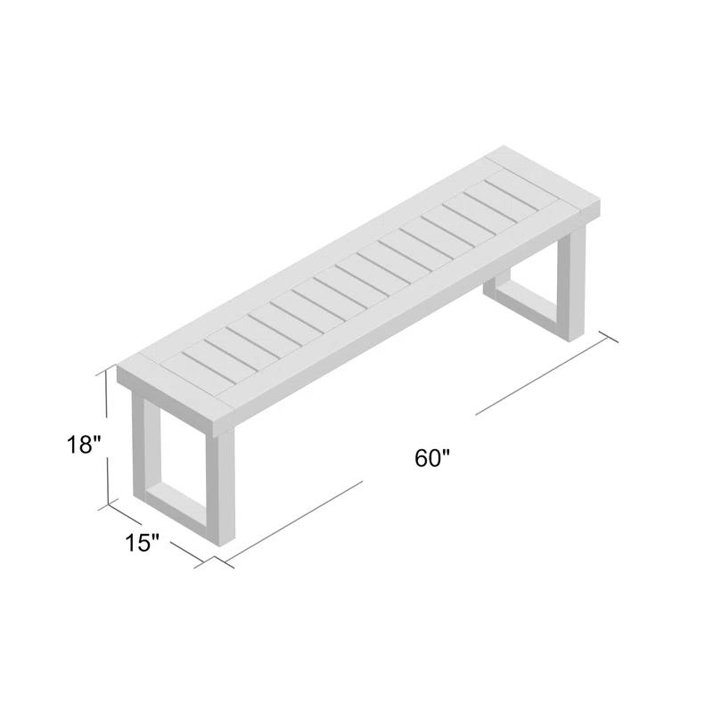 Millwood Pines Egor Acacia Wood Outdoor Bench