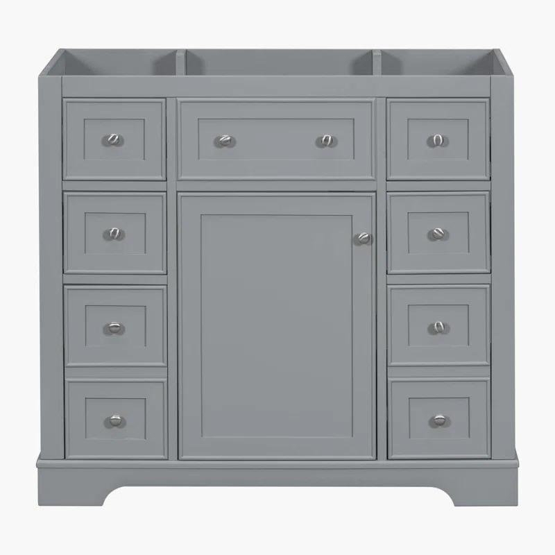 Beyong 33.4" H X 35.6" W X 17.9" D 35.6'' Single Bathroom Vanity Base Only