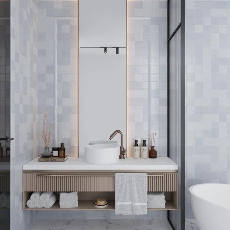 Apollo Tile 60 pack 4 in. x 4 in. Polished and Honed Ceramic Subway Wall Tile (6.48 sq. ft./Case)