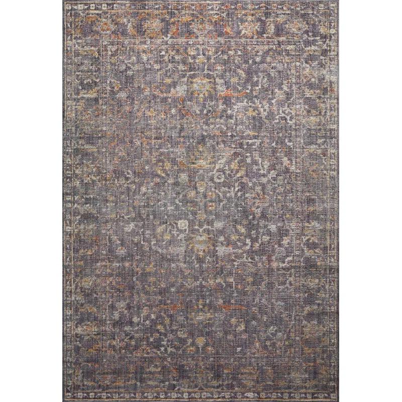 Chris Loves Julia x Loloi Chris Loves Julia x Loloi Rosemarie Oriental Graphite/Gold Rust/Ivory/Purple Area Rug