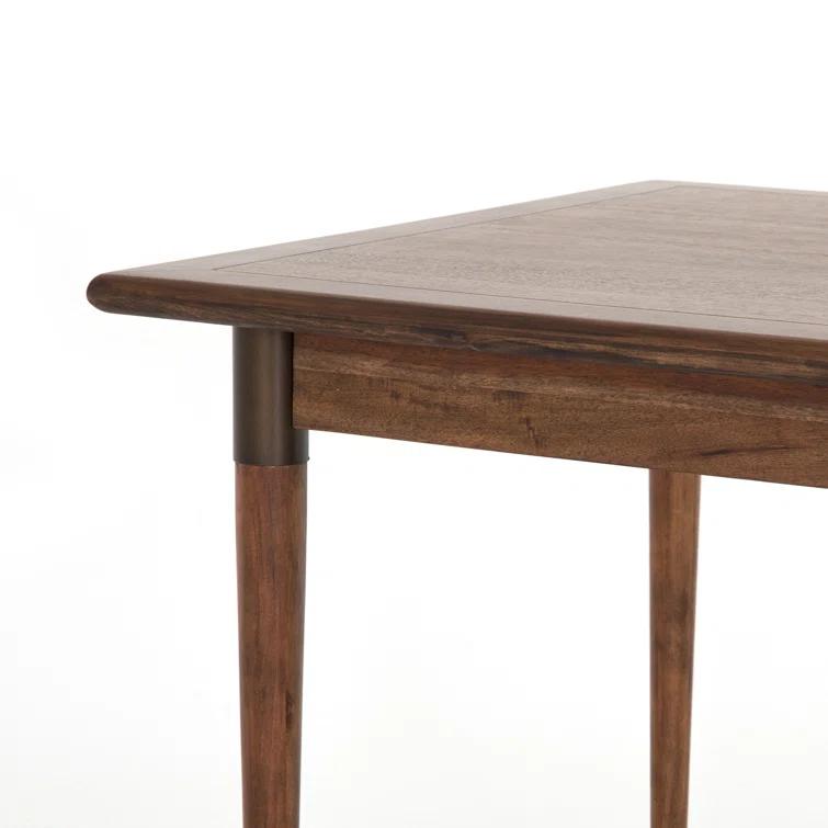 Scandinavian Inspired Extendable Dining Table in Classic Brown