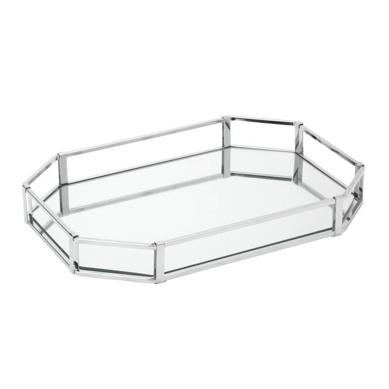 Simplify Trellas Octangular Design Mirror Vanity Tray & Reviews | Wayfair
