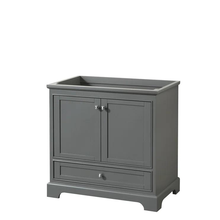 Wyndham Collection Deborah 35" Single Bathroom Vanity Base Only