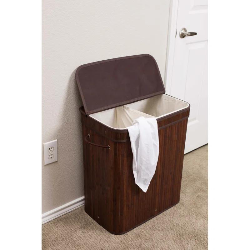 BirdRock Home Bamboo Laundry Sorter with Handles