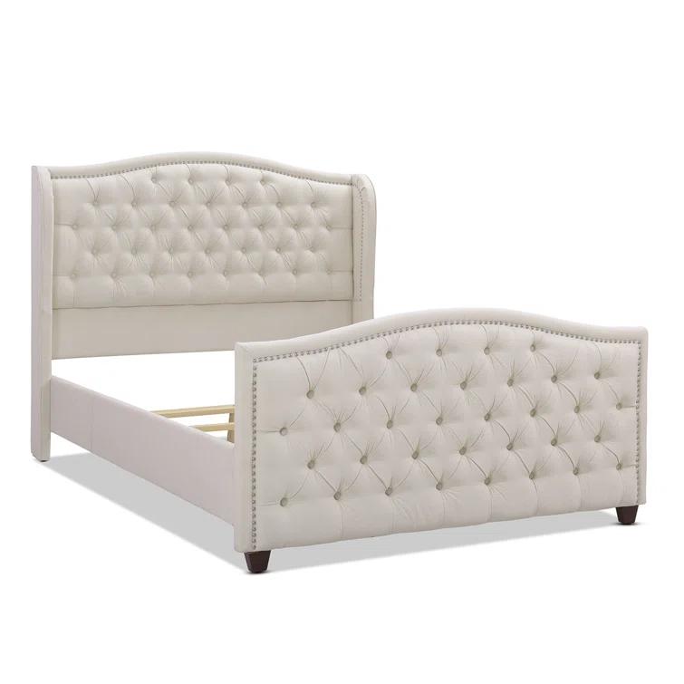 Coleman Upholstered Wingback Bed