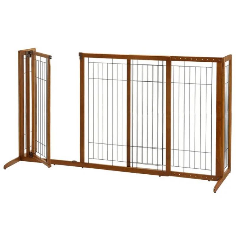Richell Wood Free Standing Pet Gate