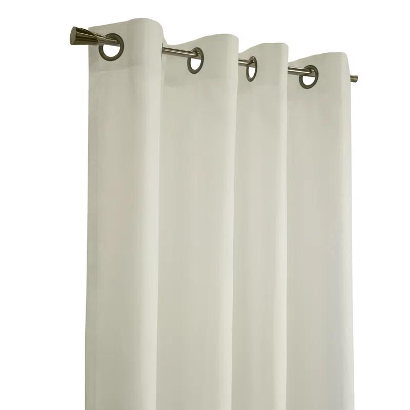 Thermalogic Galion Solid Color Semi-Sheer Thermal Grommet Single Curtain Panel