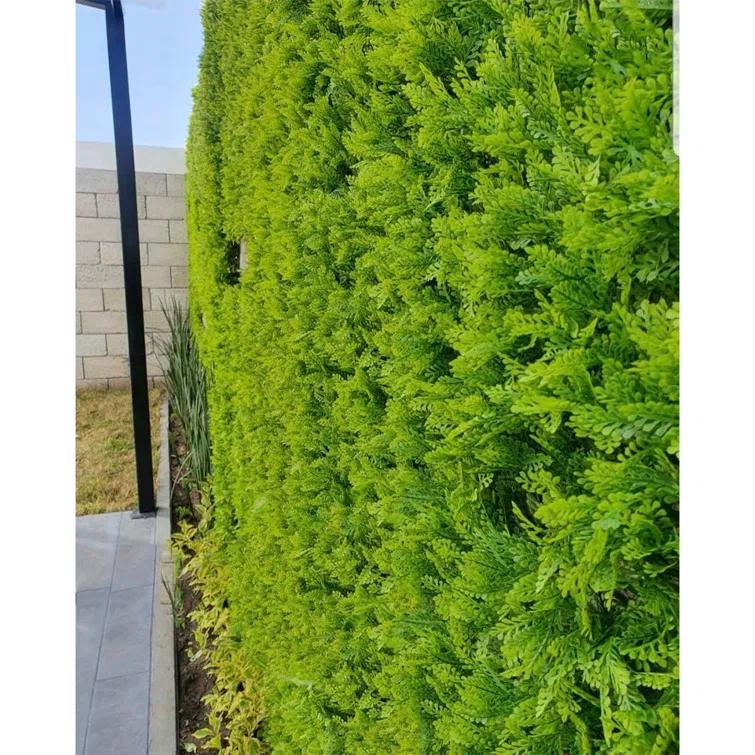 GreenSmart Dekor Artificial Leaf Fern Decorative Fence Panel (Set of 4)