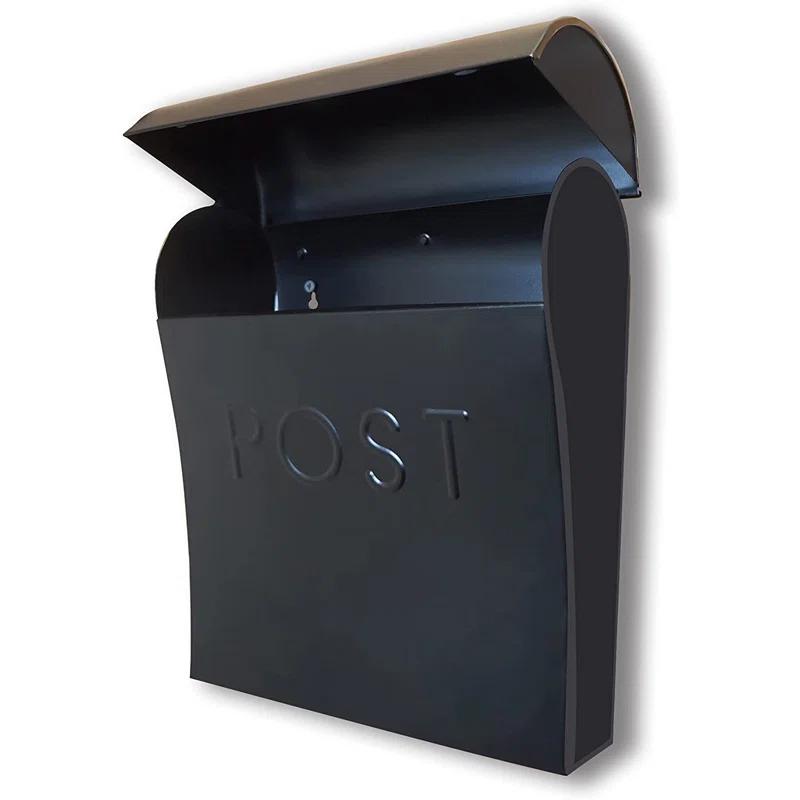 NACH Vicki Euro Farmhouse Max Water and Rust Protection Post Wall Mounted Mailbox