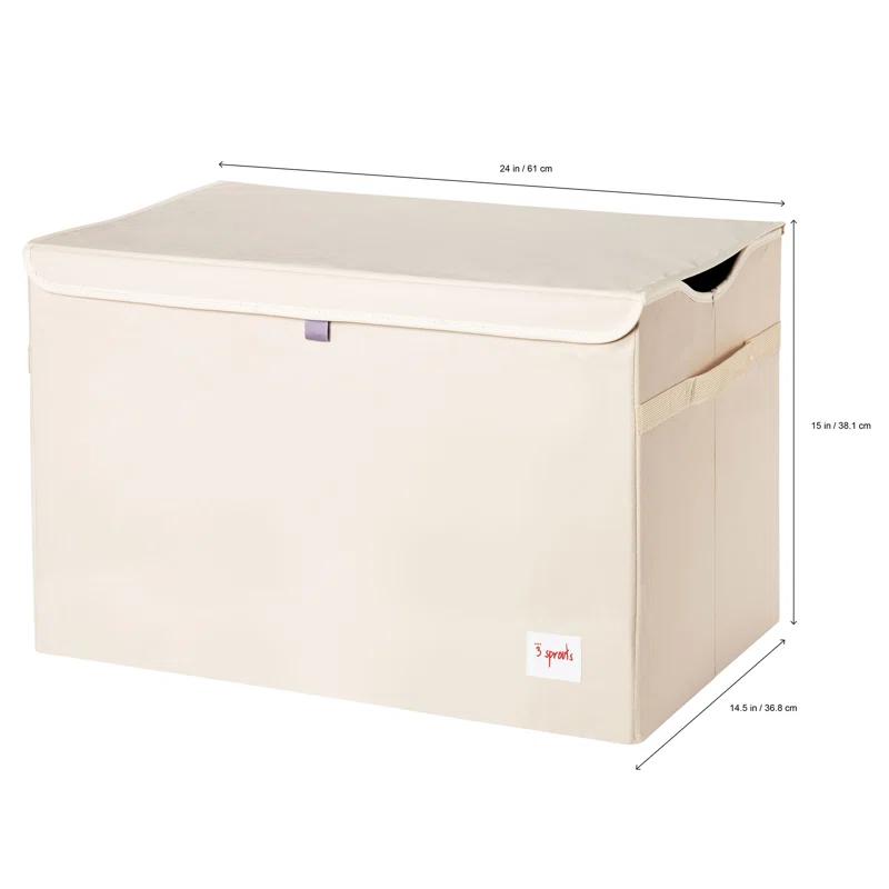 3 Sprouts Collapsible Toy Chest Storage Bin for Kids Playroom, Walrus