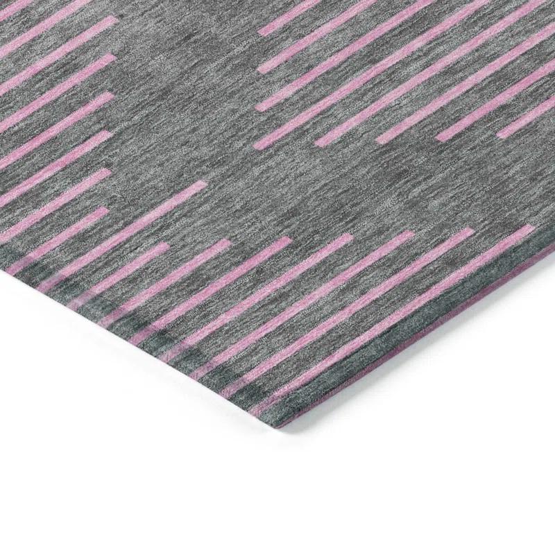 Machine Washable Indoor/Outdoor Chayden ACN1017 Gray Rug