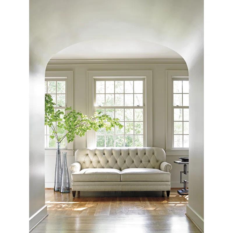 Oyster Bay Hillstead Leather Settee