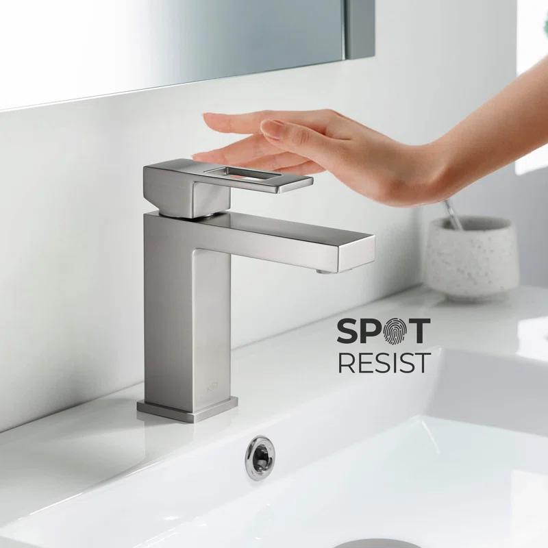 KIBI KBF1002BN Cube Single-Hole Single-handle Bathroom Faucet