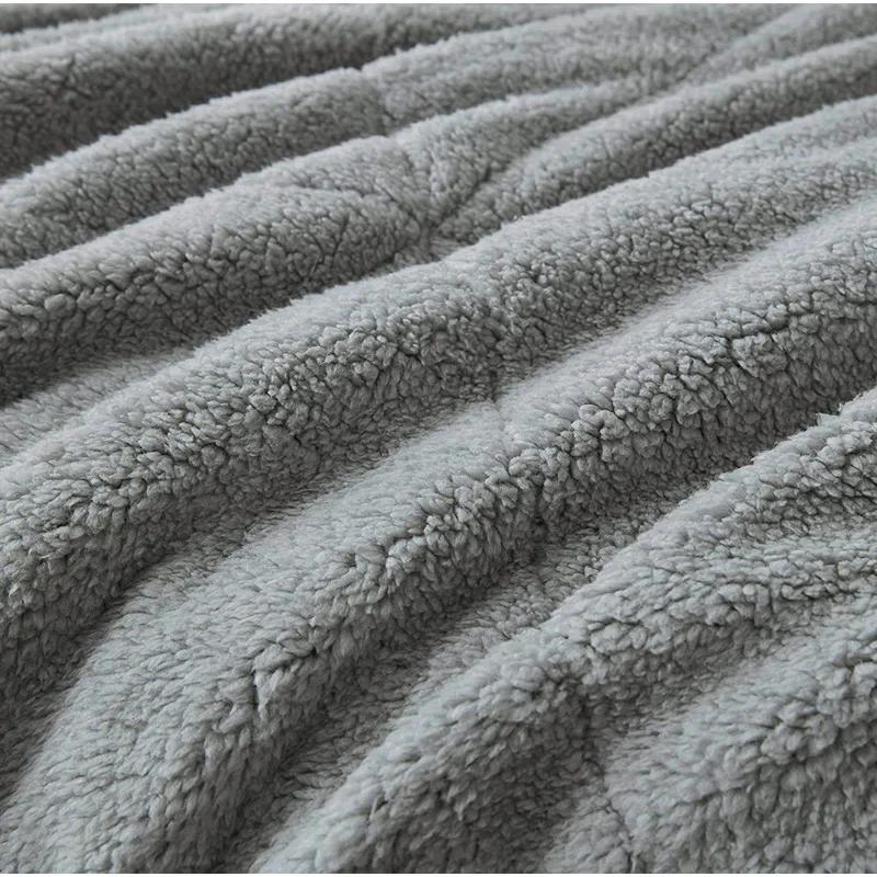 Chezmoi Collection Zane Sherpa Reversible Microfiber Comforter Set