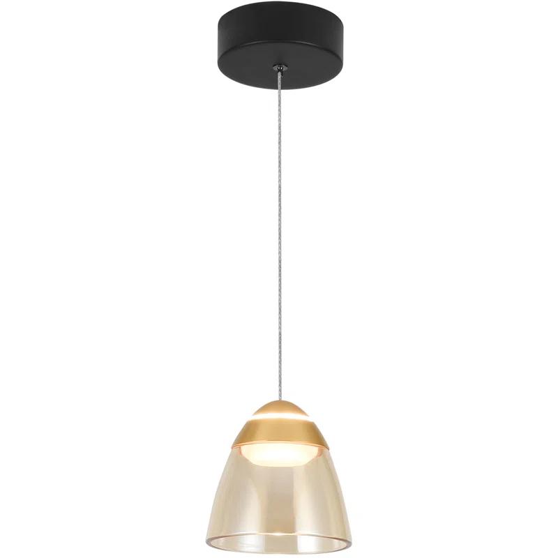 VONN Lighting Roma 5-in 100-277V 1-Light ETL Certified Integrated LED Height Adjustable Pendant Lighting